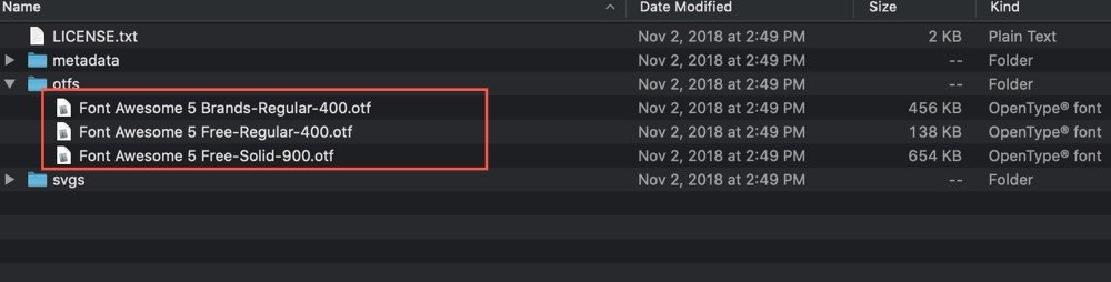 use font awesome in axure